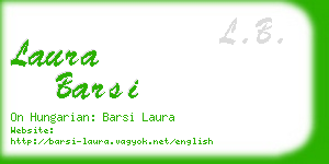 laura barsi business card
